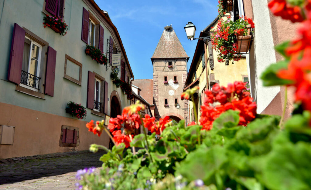 Le village d'Ammerschwihr sur la Route des Vins d'Alsace