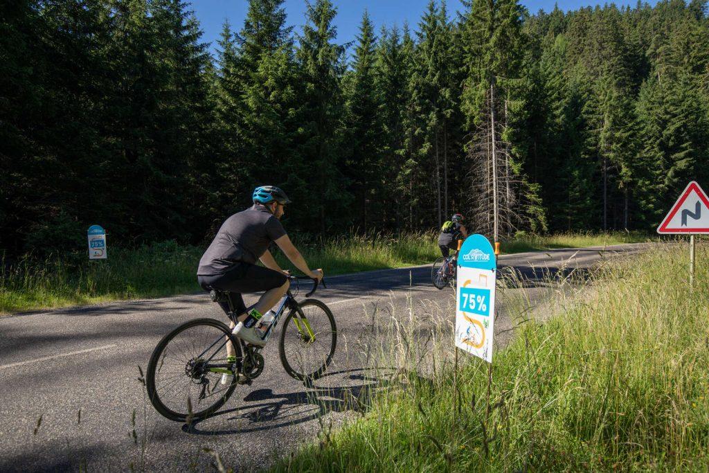 Col Attitude Lac Blanc Massif des Vosges : route dédiée aux cyclistes