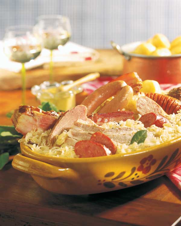 Recette de la choucroute Alsacienne