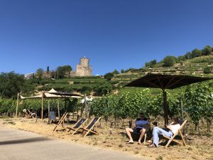 Détente au pied du château de Kaysersberg