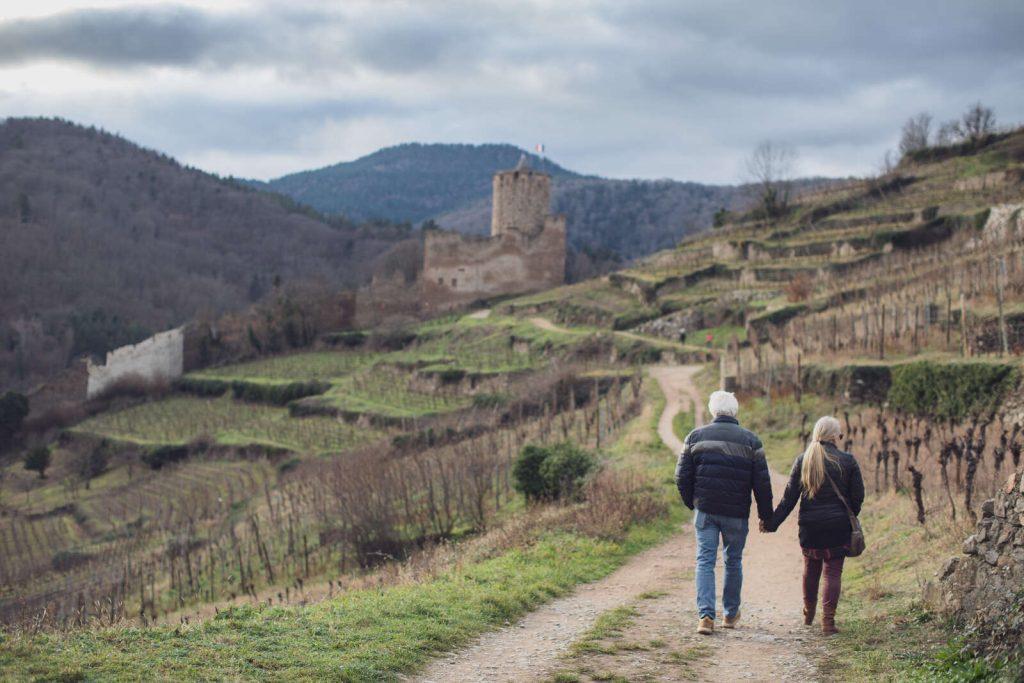 Balade au château du Schlossberg à Kaysersberg