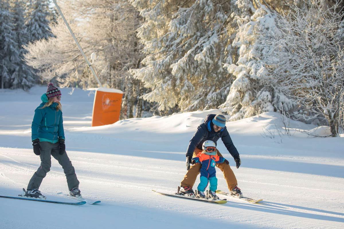 Winter sports at Lac Blanc resort