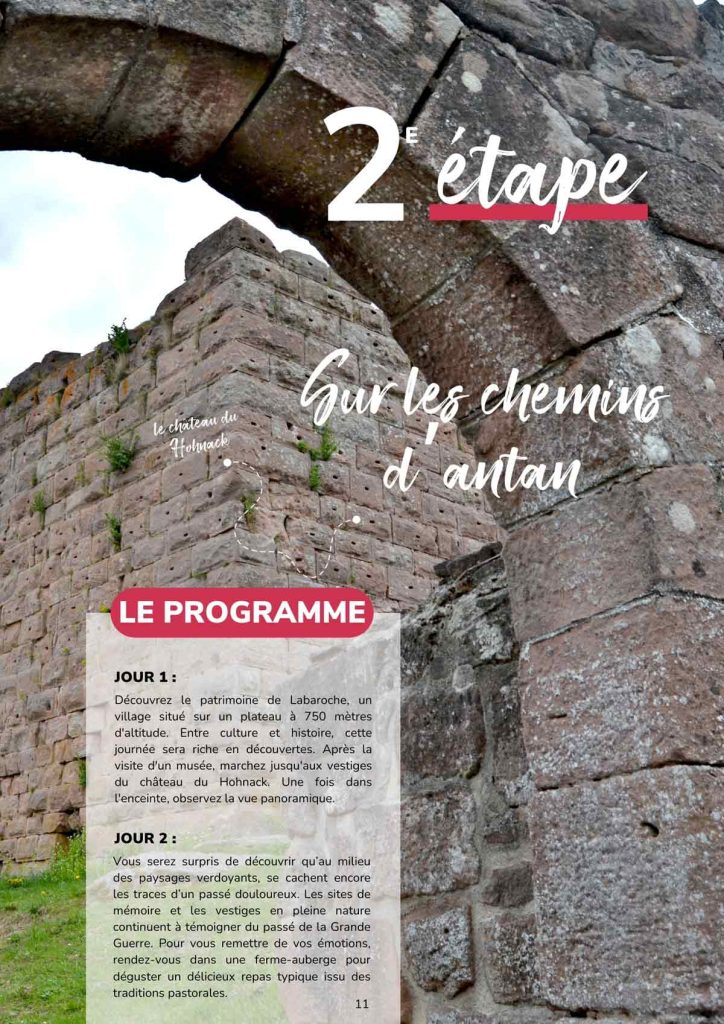 Etape 2 du programme carnet de voyage de la vallée de Kaysersberg, sur les chemins d'antan