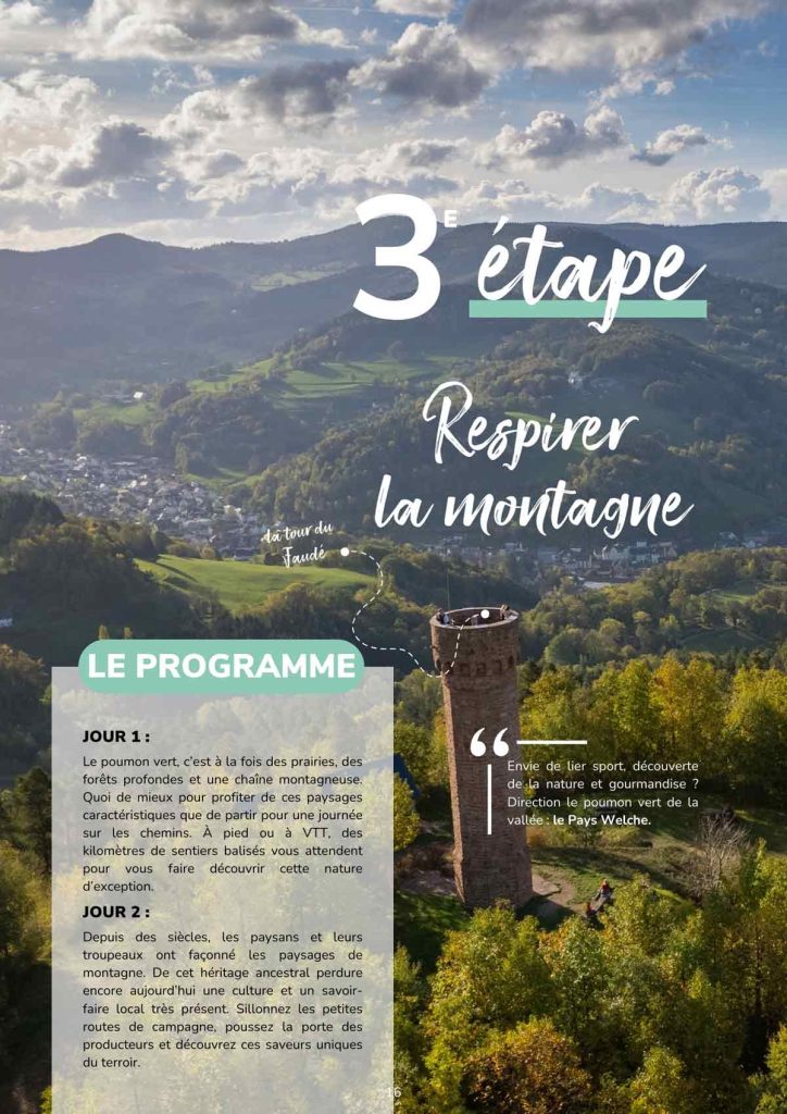 Etape 3 du programme carnet de voyage de la vallée de Kaysersberg, respirer la montagne